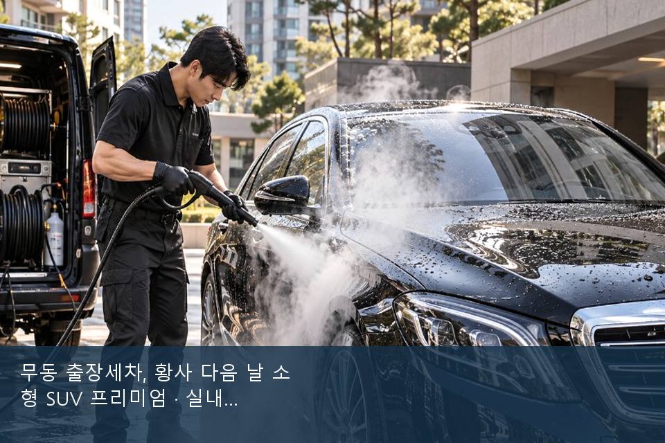 무동 출장세차, 황사 다음 날 소형 SUV 프리미엄 · 실내 냄새를 연 기록